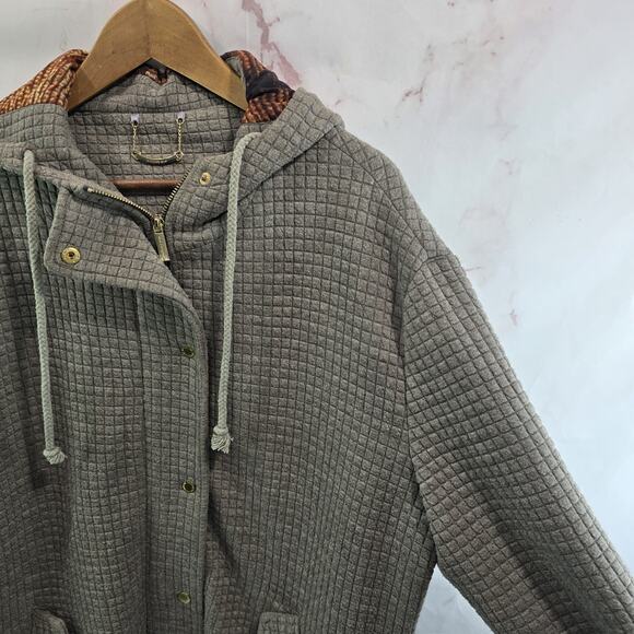 Whitney Eve Jacket Womens Large Parka Long Quilted Hooded Port With Love - Picture 13 of 14